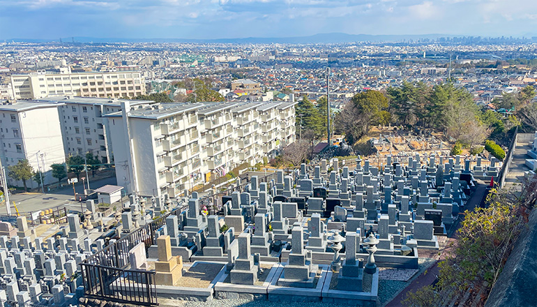 宝塚霊園の全景